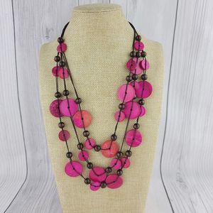 Emeri Rose Round Decor Layered Necklace